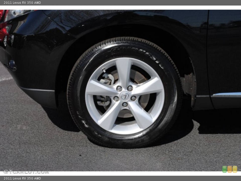 2011 Lexus RX 350 AWD Wheel and Tire Photo #62017644