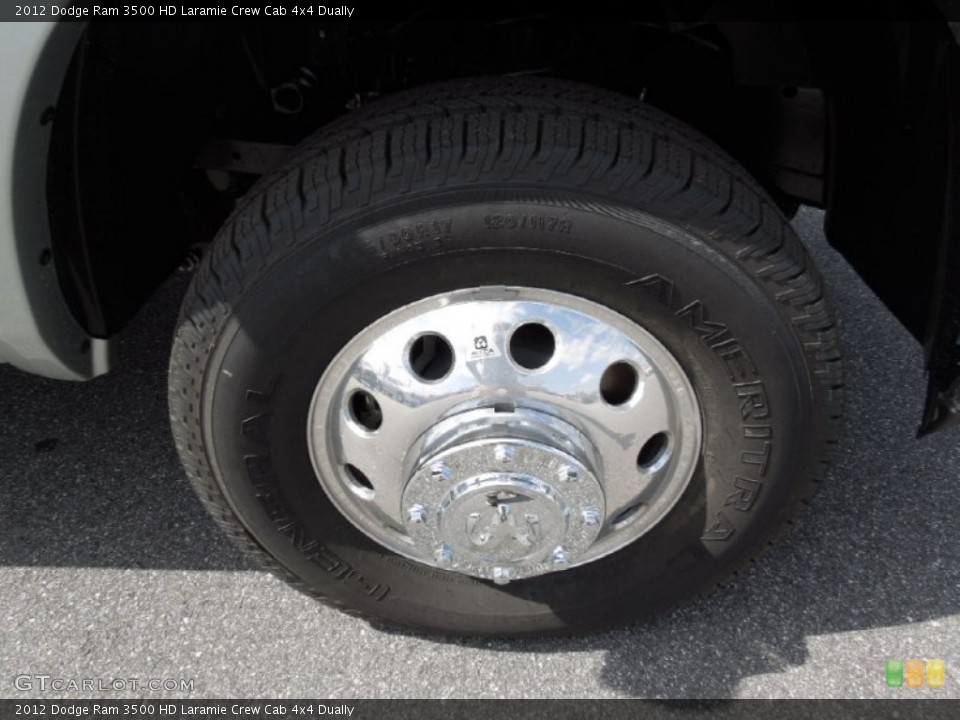 2012 Dodge Ram 3500 HD Laramie Crew Cab 4x4 Dually Wheel and Tire Photo #62017938