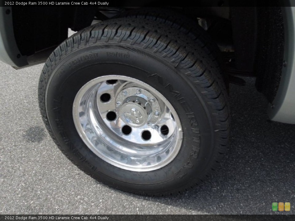 2012 Dodge Ram 3500 HD Laramie Crew Cab 4x4 Dually Wheel and Tire Photo #62018469