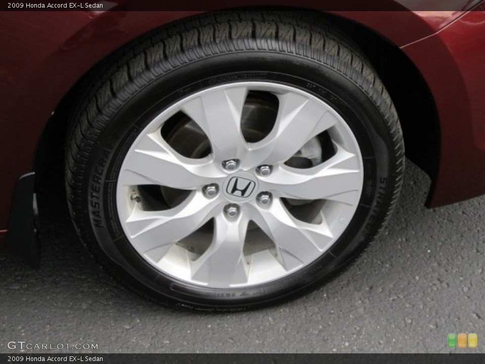 2009 Honda Accord EX-L Sedan Wheel and Tire Photo #62020803