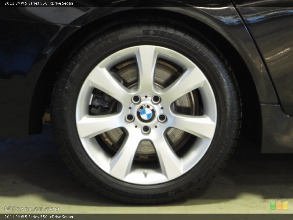 2011 BMW 5 Series 550i xDrive Sedan Wheel and Tire Photo #62065824