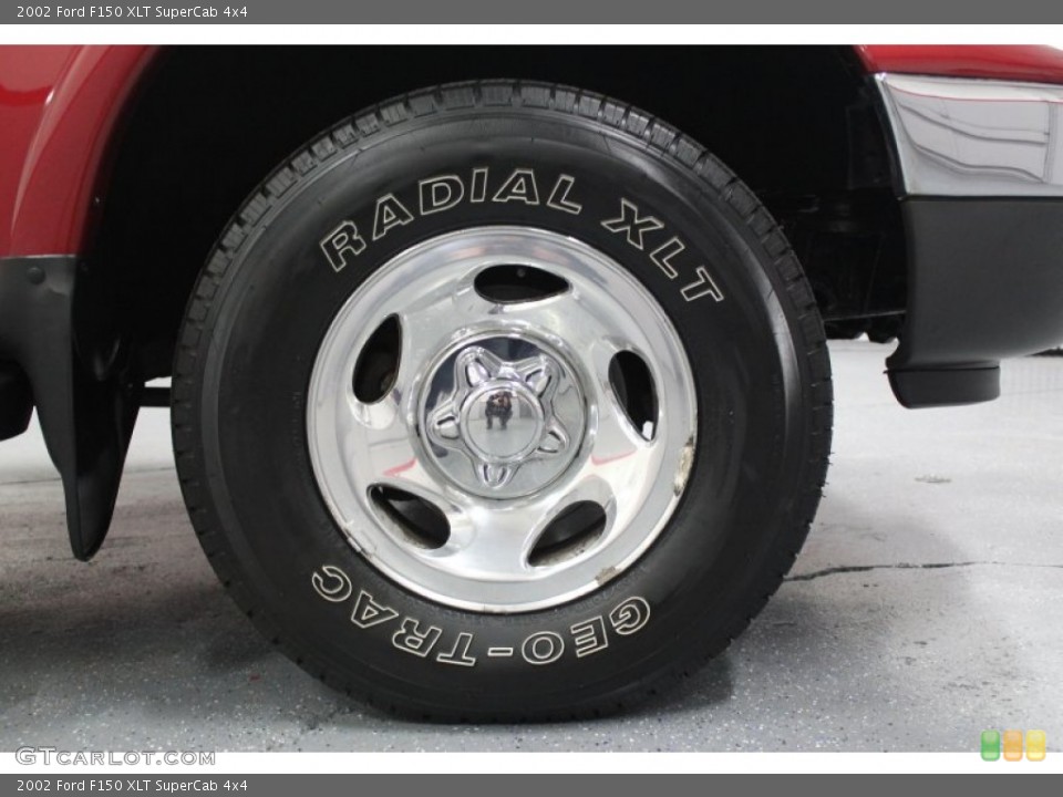 2002 Ford F150 XLT SuperCab 4x4 Wheel and Tire Photo #62099334