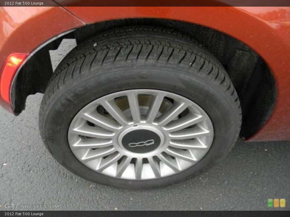 2012 Fiat 500 Lounge Wheel and Tire Photo #62108330