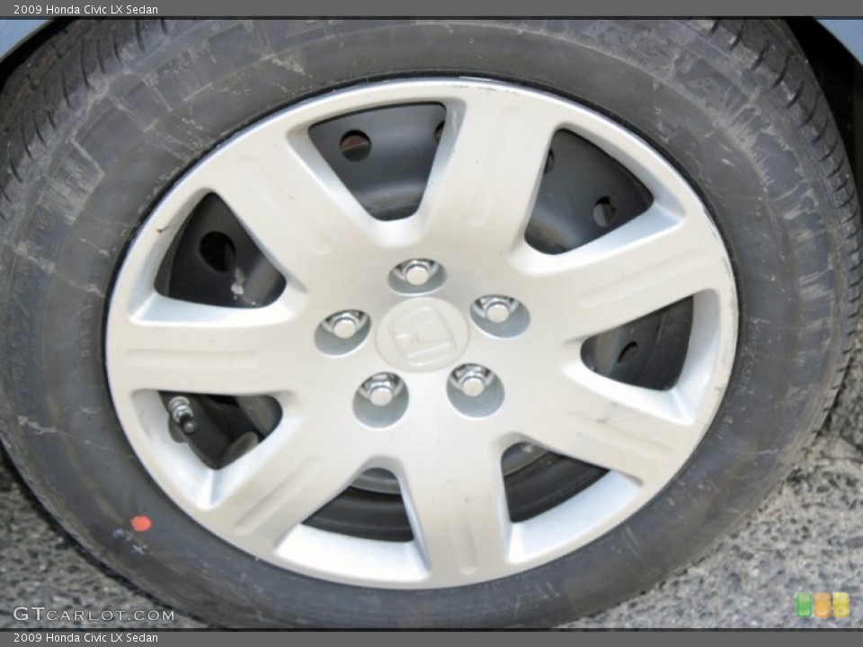 2009 Honda Civic LX Sedan Wheel and Tire Photo #62109338