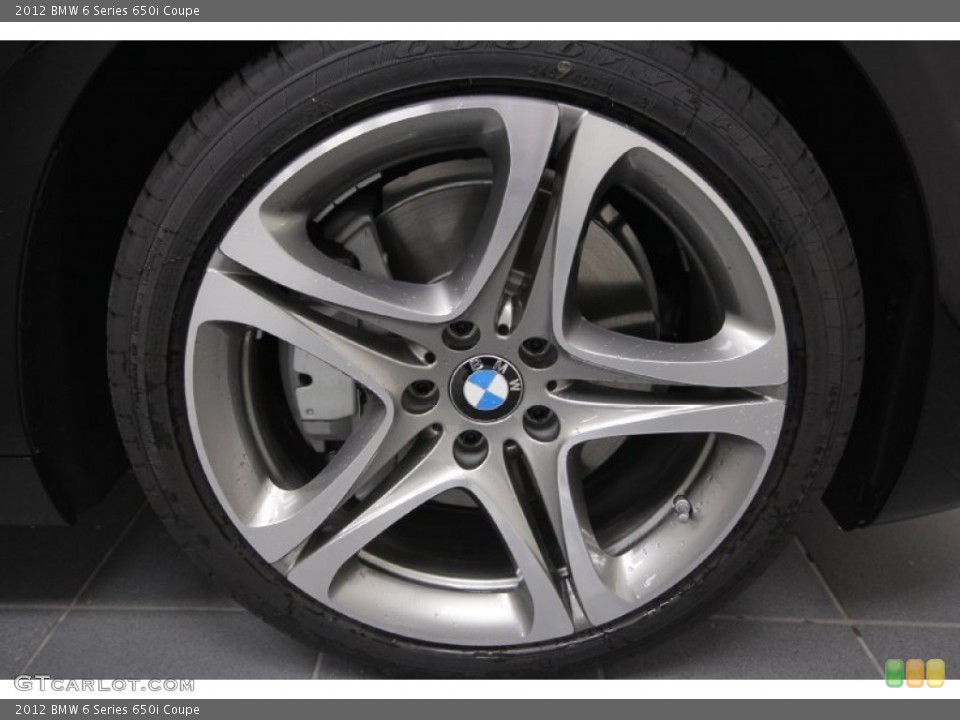 2012 BMW 6 Series 650i Coupe Wheel and Tire Photo #62118602