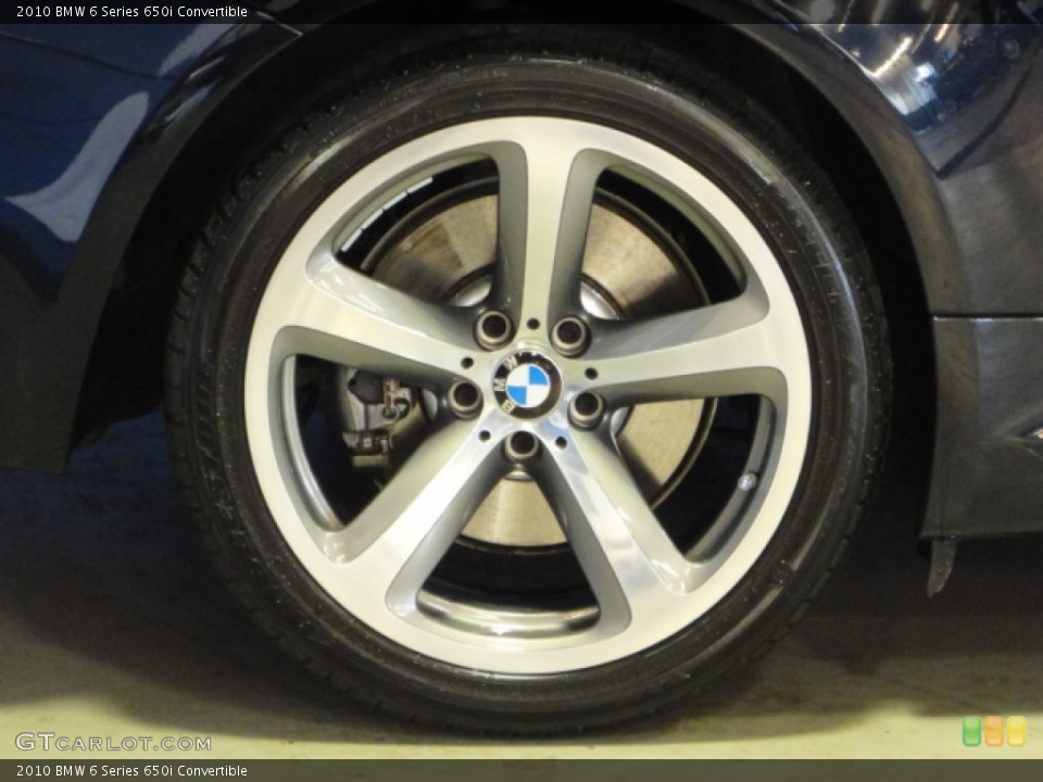 2010 BMW 6 Series 650i Convertible Wheel and Tire Photo #62137716