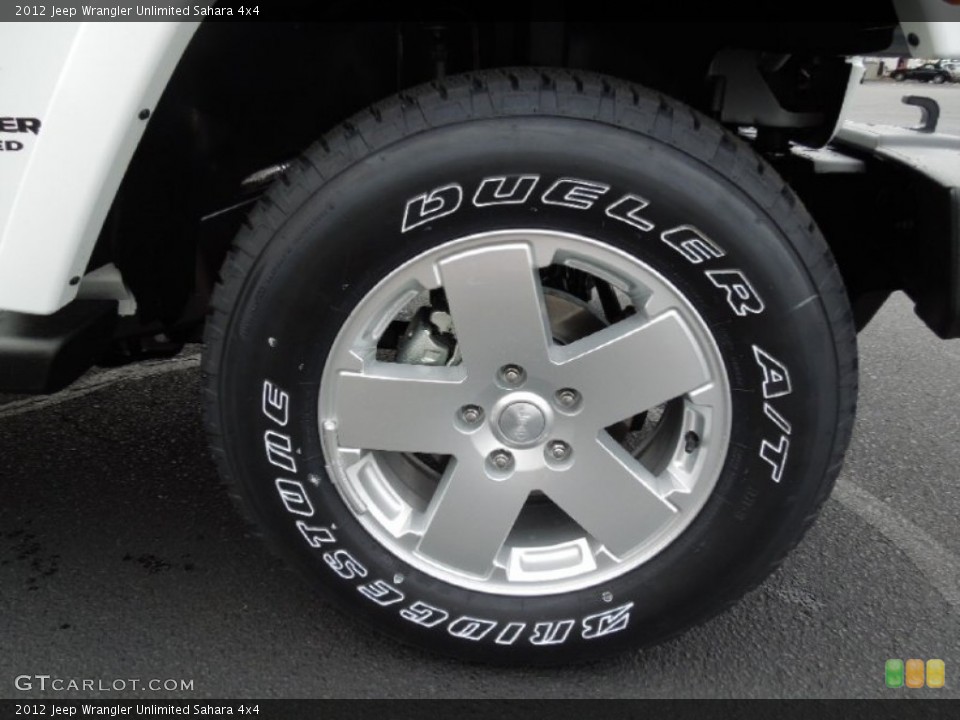 2012 Jeep Wrangler Unlimited Sahara 4x4 Wheel and Tire Photo #62151672