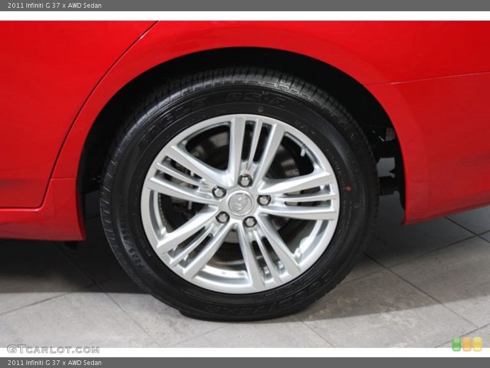 2011 Infiniti G 37 x AWD Sedan Wheel and Tire Photo #62173006