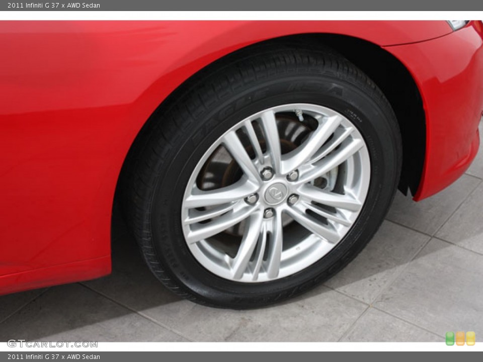 2011 Infiniti G 37 x AWD Sedan Wheel and Tire Photo #62173024