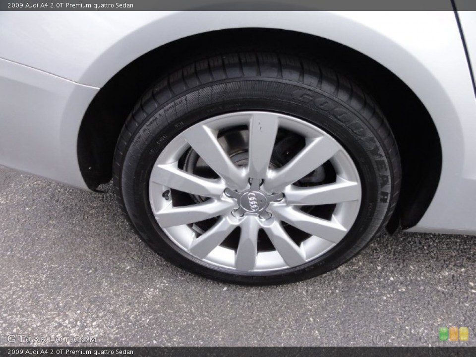 2009 Audi A4 2.0T Premium quattro Sedan Wheel and Tire Photo #62187481