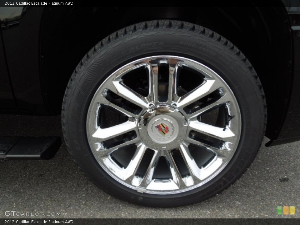 2012 Cadillac Escalade Platinum AWD Wheel and Tire Photo #62188765