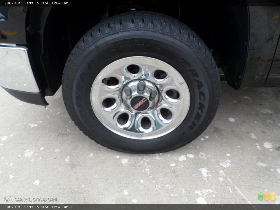 2007 GMC Sierra 1500 SLE Crew Cab Wheel and Tire Photo #62196800