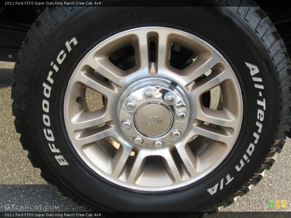 2011 Ford F350 Super Duty King Ranch Crew Cab 4x4 Wheel and Tire Photo #62201966