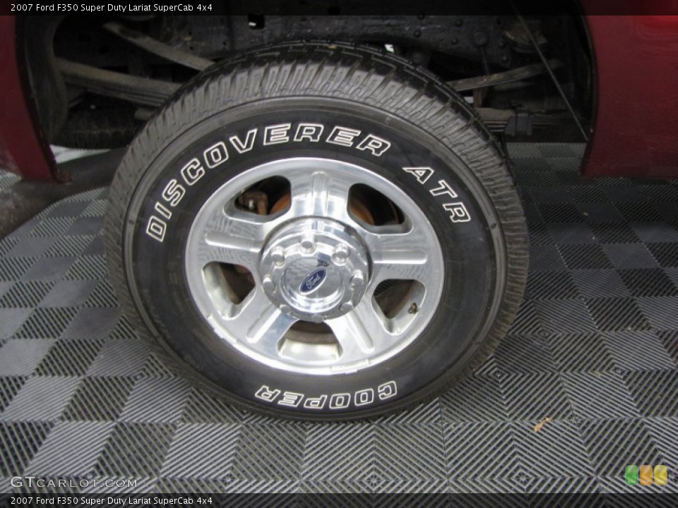 2007 Ford F350 Super Duty Lariat SuperCab 4x4 Wheel and Tire Photo #62211211