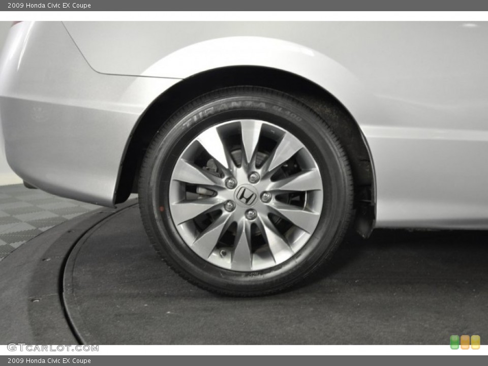 2009 Honda Civic EX Coupe Wheel and Tire Photo #62219761