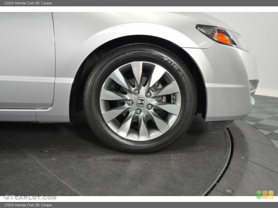 2009 Honda Civic EX Coupe Wheel and Tire Photo #62219770