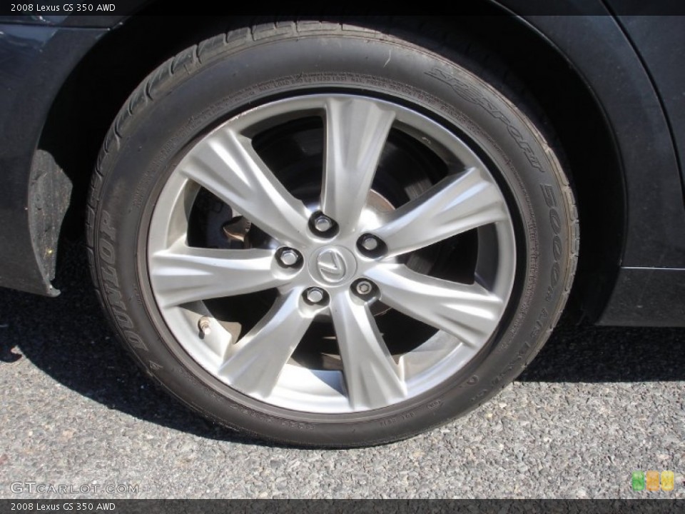 2008 Lexus GS 350 AWD Wheel and Tire Photo #62224695