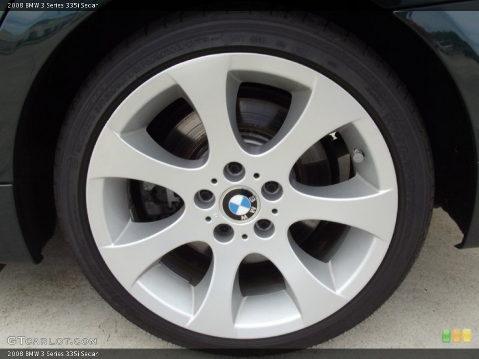 2008 BMW 3 Series 335i Sedan Wheel and Tire Photo #62225494