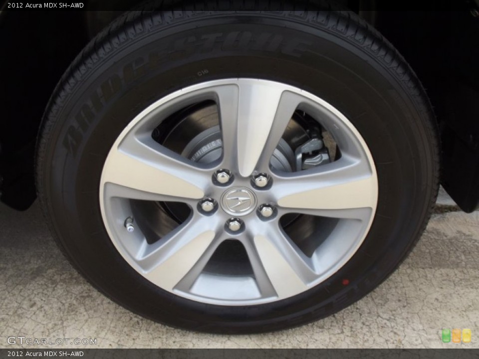 2012 Acura MDX SH-AWD Wheel and Tire Photo #62226657