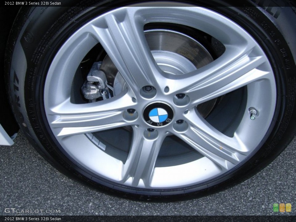 2012 BMW 3 Series 328i Sedan Wheel and Tire Photo #62230493