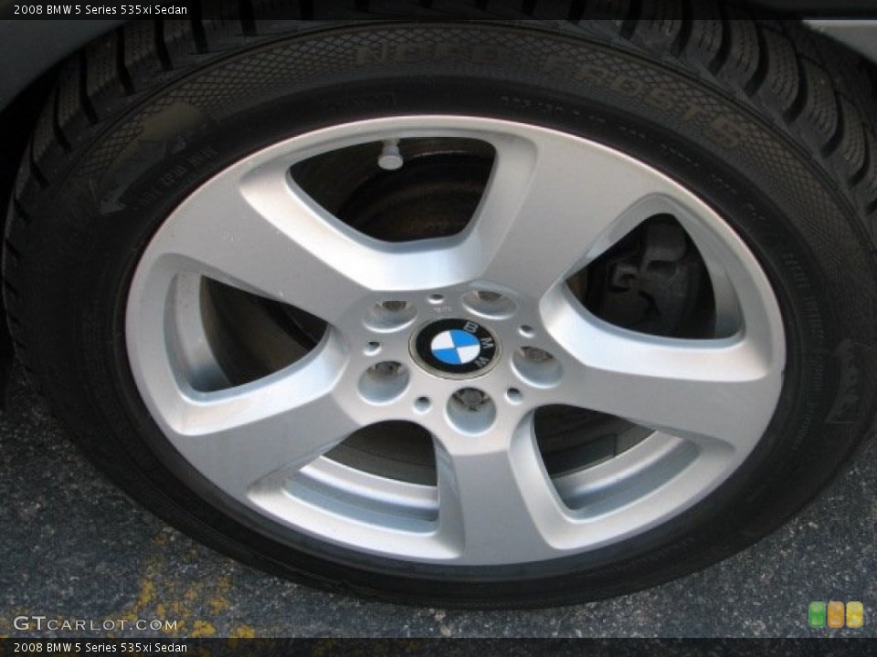 2008 BMW 5 Series 535xi Sedan Wheel and Tire Photo #62232018