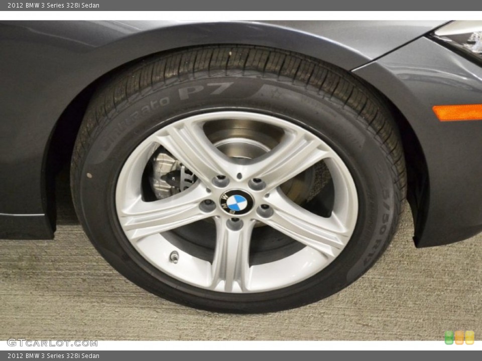 2012 BMW 3 Series 328i Sedan Wheel and Tire Photo #62238286