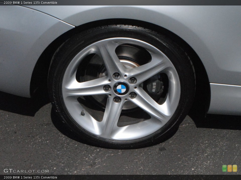 2009 BMW 1 Series 135i Convertible Wheel and Tire Photo #62245411