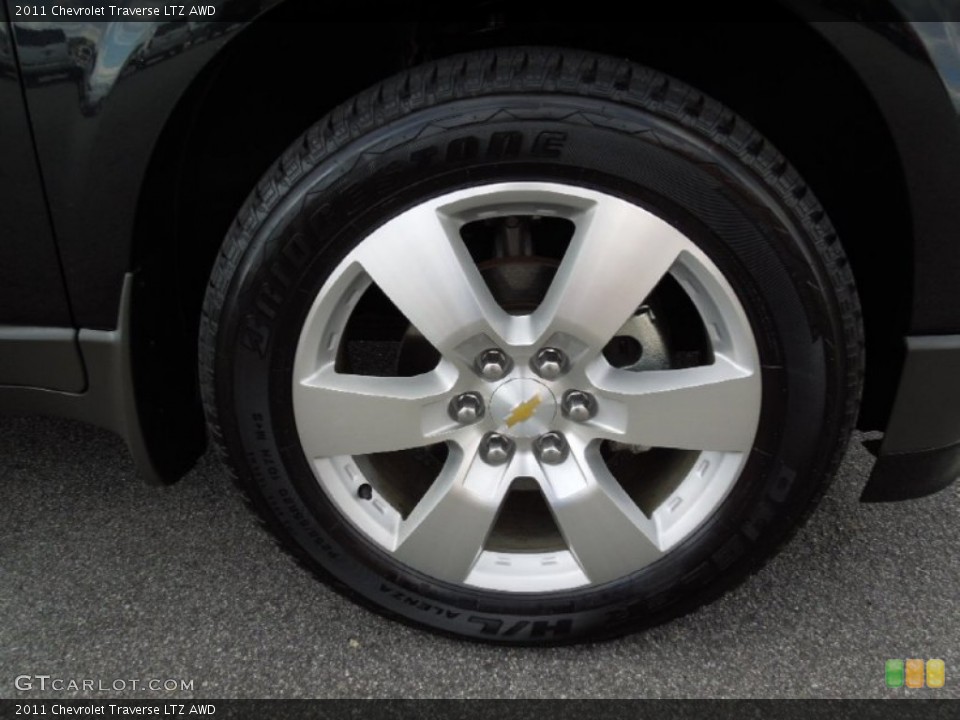 2011 Chevrolet Traverse LTZ AWD Wheel and Tire Photo #62246119
