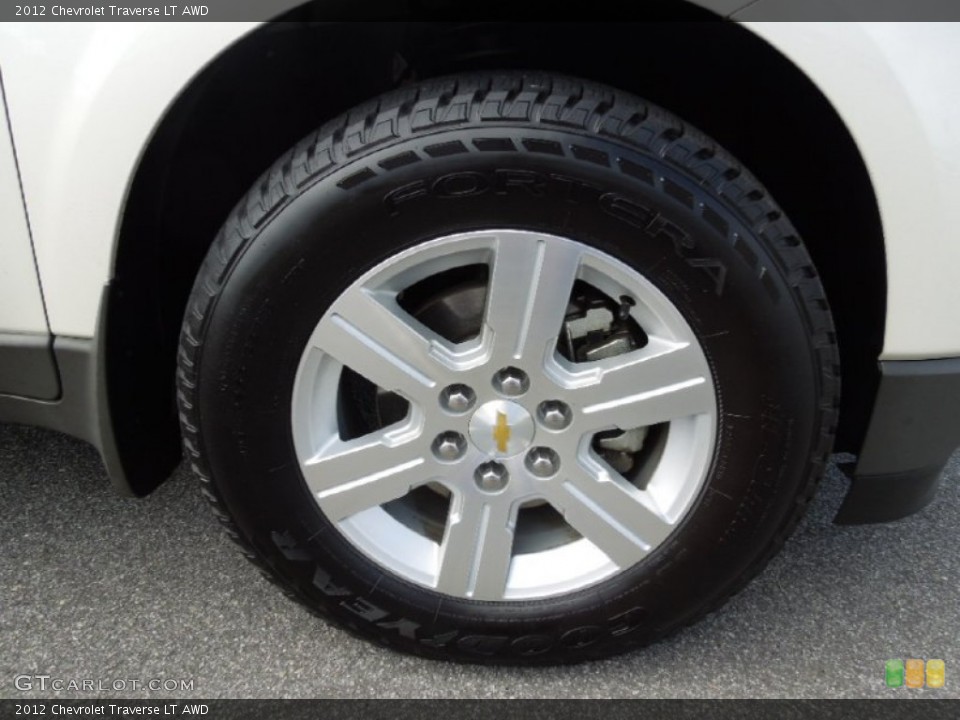 2012 Chevrolet Traverse LT AWD Wheel and Tire Photo #62246332