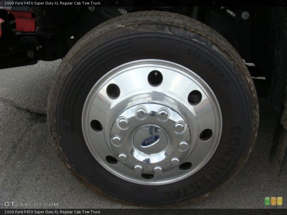 2009 Ford F450 Super Duty XL Regular Cab Tow Truck Wheel and Tire Photo #62264032