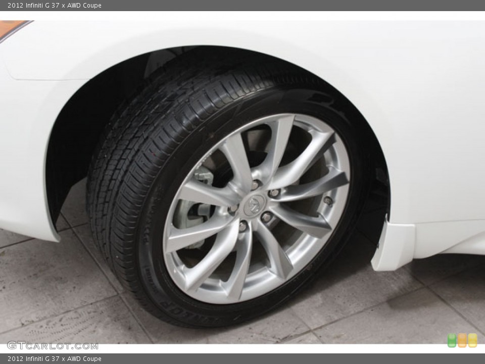 2012 Infiniti G 37 x AWD Coupe Wheel and Tire Photo #62269588
