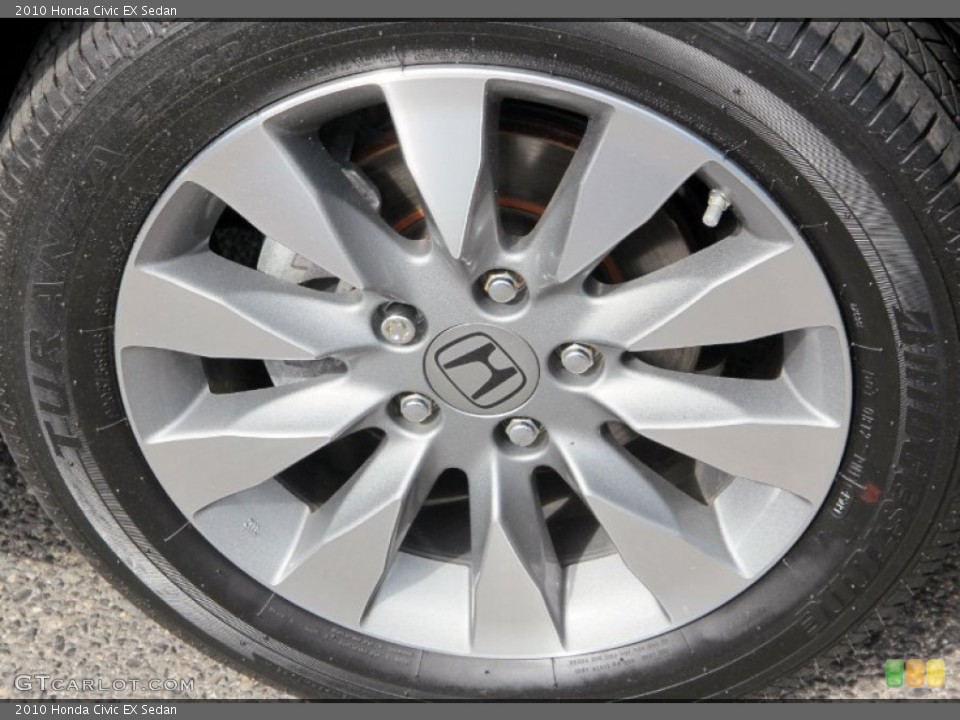 2010 Honda Civic EX Sedan Wheel and Tire Photo #62279290