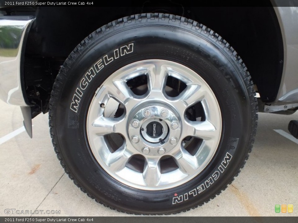 2011 Ford F250 Super Duty Lariat Crew Cab 4x4 Wheel and Tire Photo #62314117