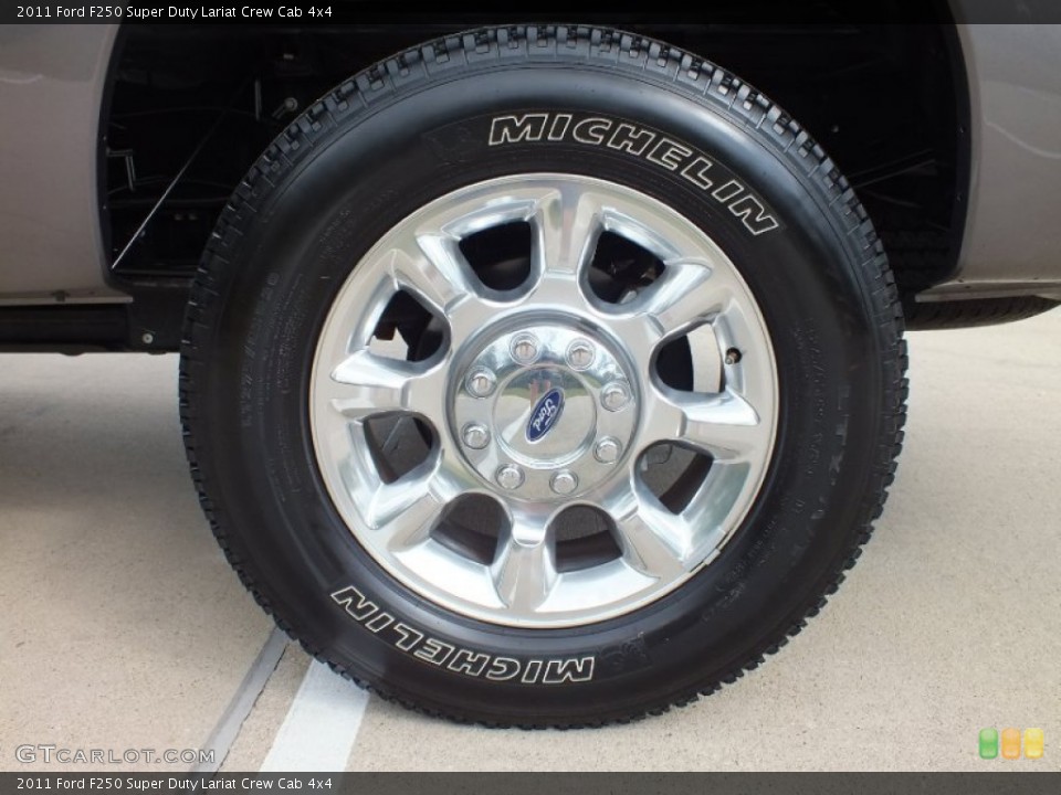 2011 Ford F250 Super Duty Lariat Crew Cab 4x4 Wheel and Tire Photo #62314126