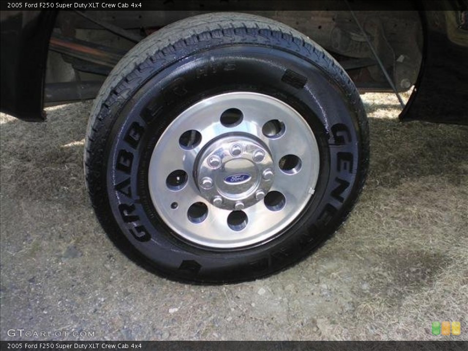 2005 Ford F250 Super Duty XLT Crew Cab 4x4 Wheel and Tire Photo #62317849