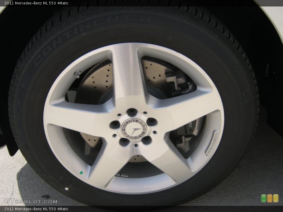 2012 Mercedes-Benz ML 550 4Matic Wheel and Tire Photo #62326439