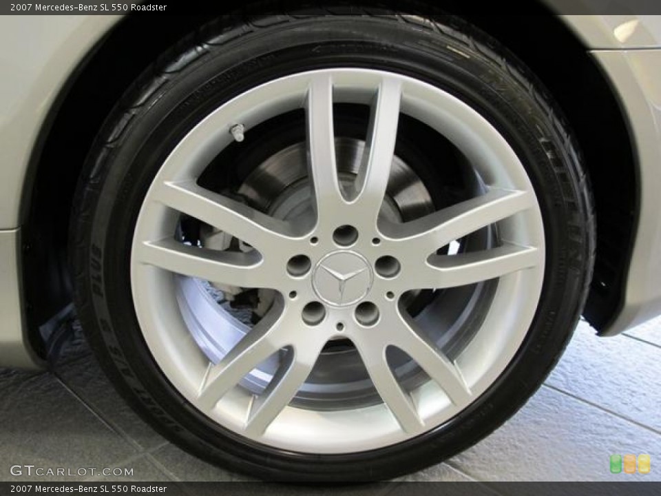 2007 Mercedes-Benz SL 550 Roadster Wheel and Tire Photo #62339362
