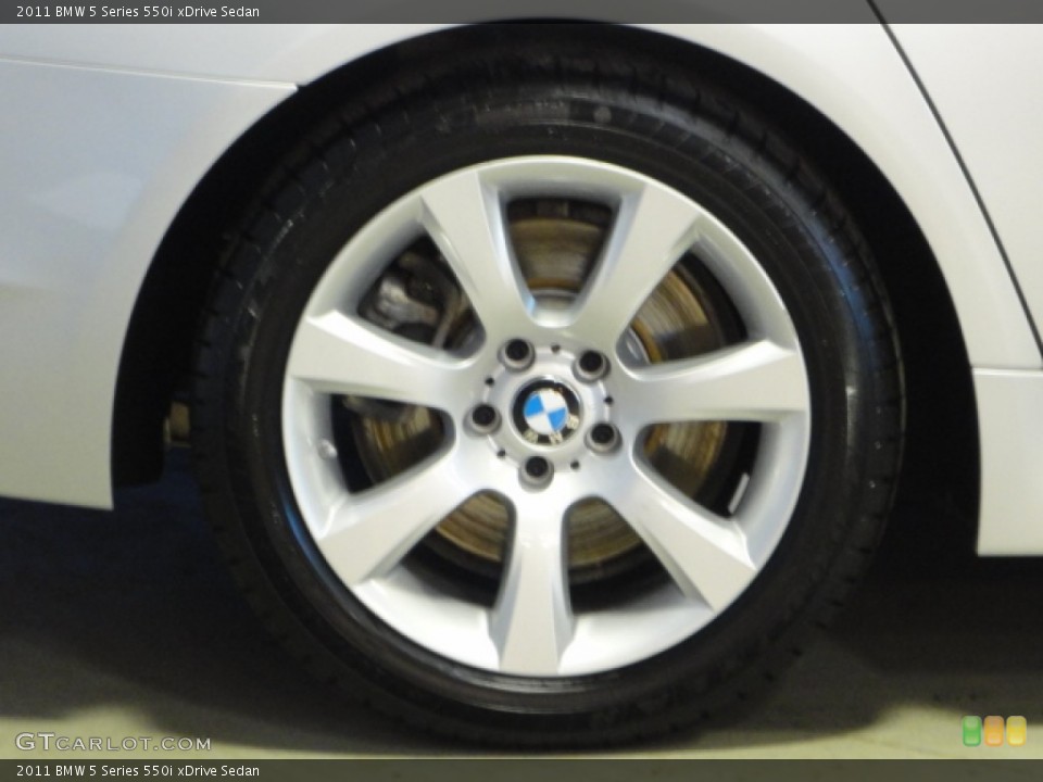 2011 BMW 5 Series 550i xDrive Sedan Wheel and Tire Photo #62351678