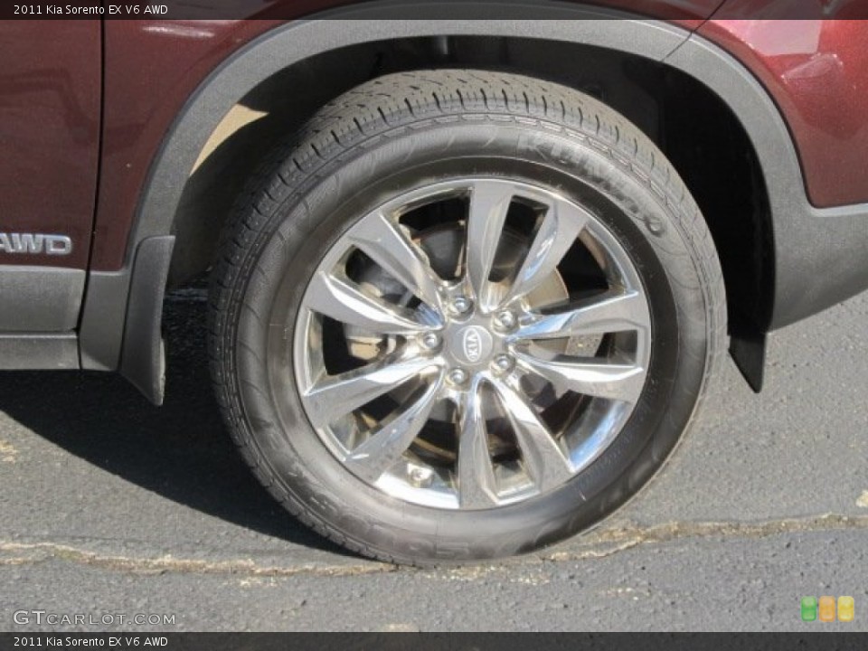 2011 Kia Sorento EX V6 AWD Wheel and Tire Photo #62362397