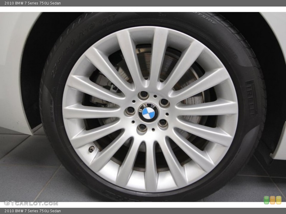 2010 BMW 7 Series 750Li Sedan Wheel and Tire Photo #62385996