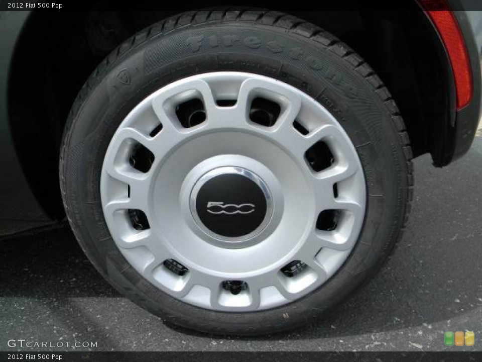 2012 Fiat 500 Pop Wheel and Tire Photo #62395060
