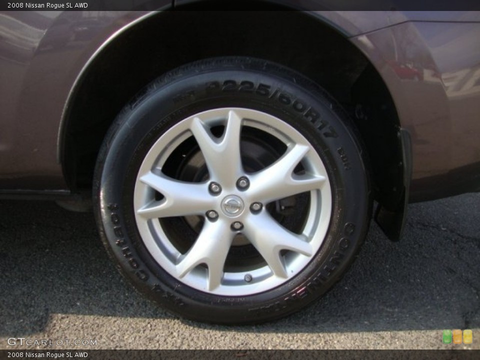 2008 Nissan Rogue SL AWD Wheel and Tire Photo #62401836