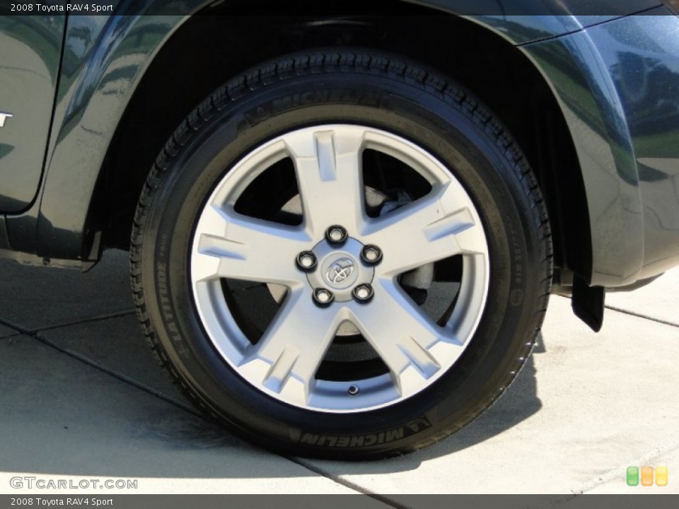 2008 Toyota RAV4 Sport Wheel and Tire Photo #62424261