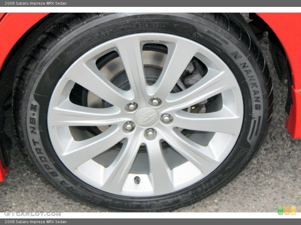 2008 Subaru Impreza WRX Sedan Wheel and Tire Photo #62425560
