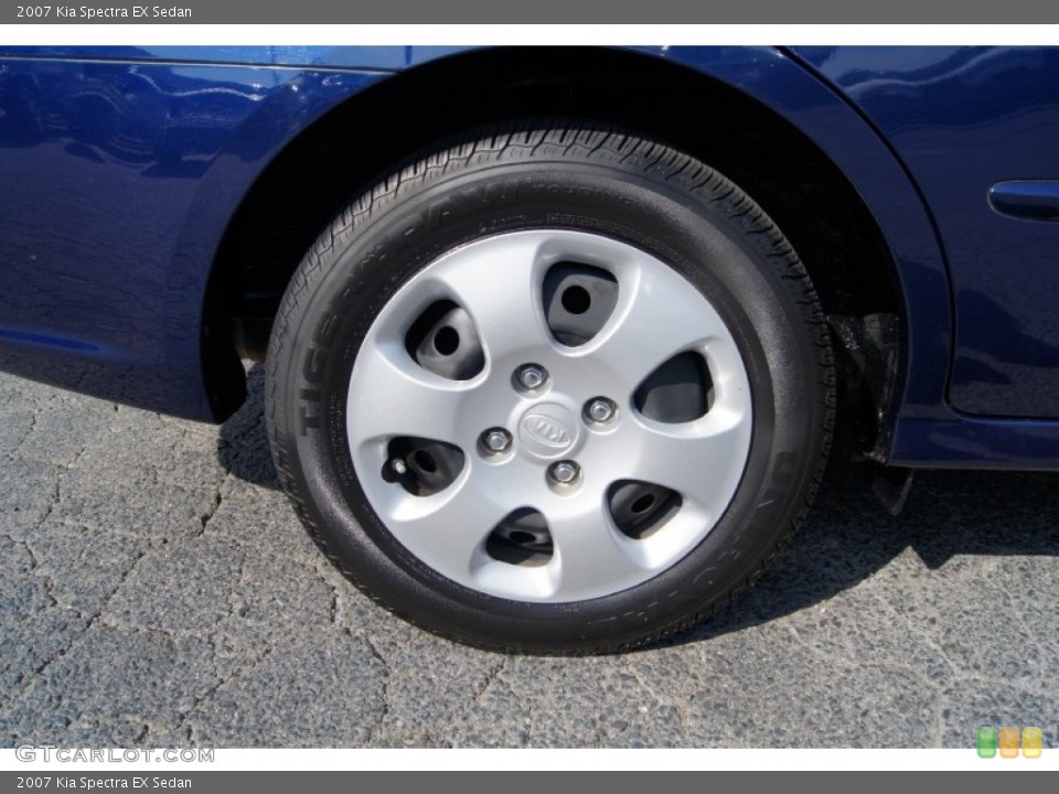 2007 Kia Spectra EX Sedan Wheel and Tire Photo #62427906