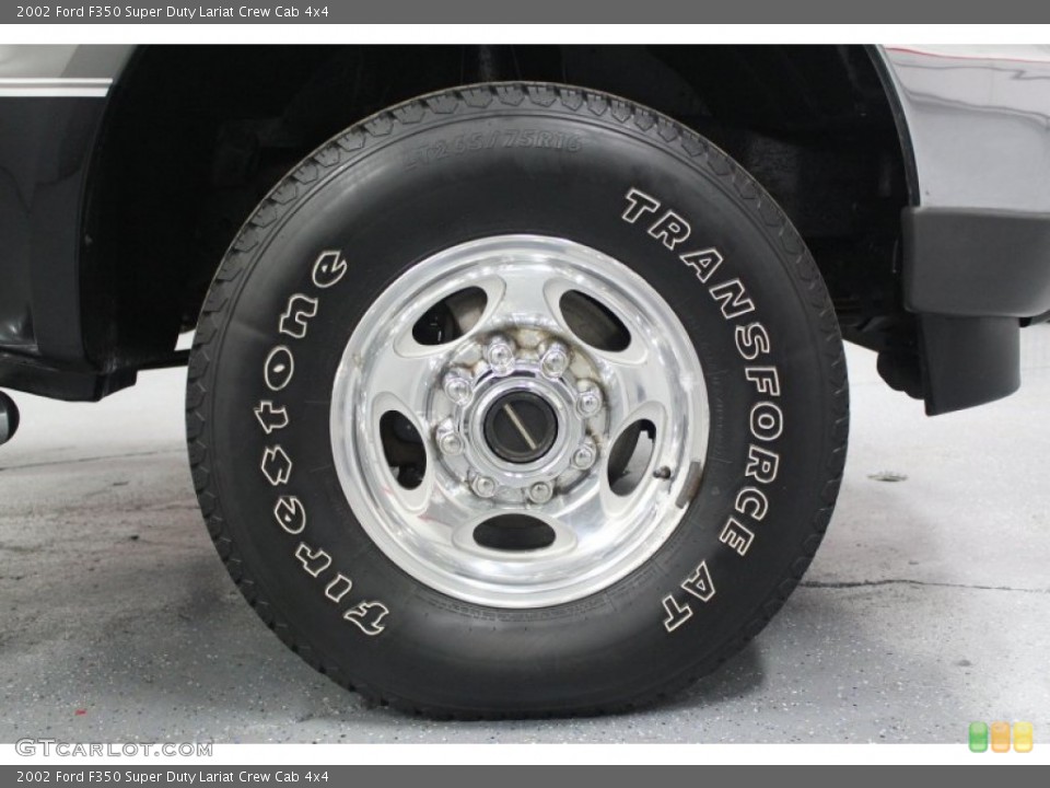 2002 Ford F350 Super Duty Lariat Crew Cab 4x4 Wheel and Tire Photo #62431750