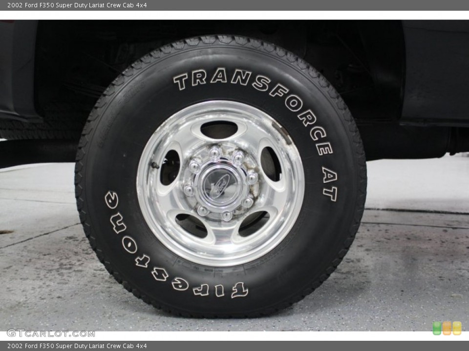2002 Ford F350 Super Duty Lariat Crew Cab 4x4 Wheel and Tire Photo #62431762