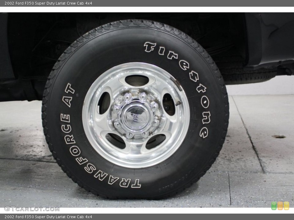 2002 Ford F350 Super Duty Lariat Crew Cab 4x4 Wheel and Tire Photo #62431777