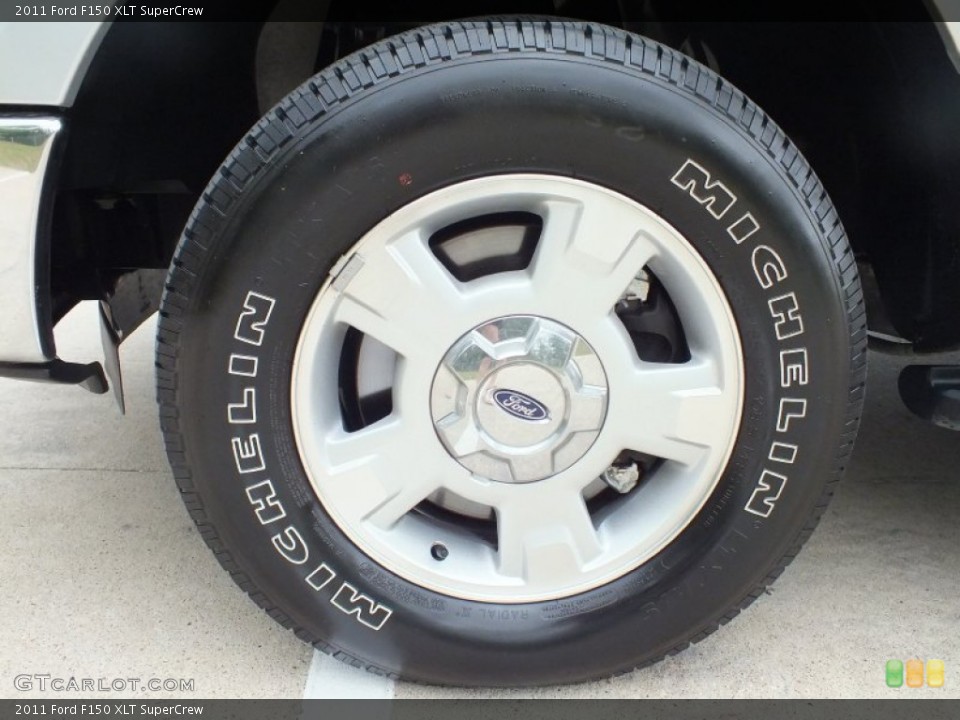 2011 Ford F150 XLT SuperCrew Wheel and Tire Photo #62436325