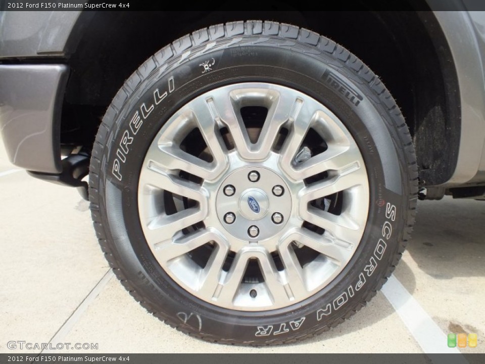 2012 Ford F150 Platinum SuperCrew 4x4 Wheel and Tire Photo #62437483